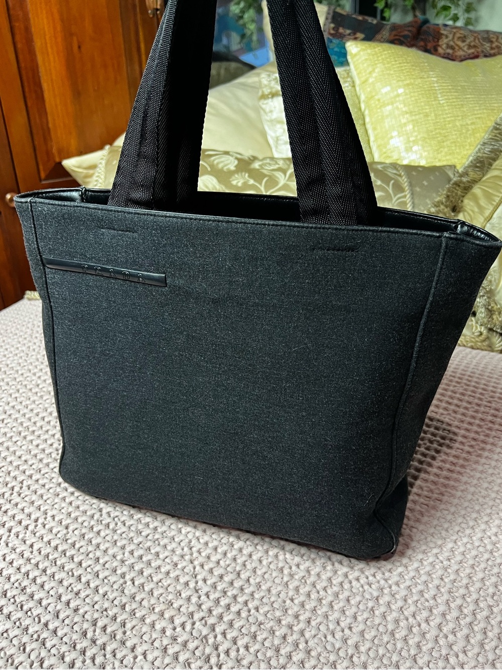 🔥 Vintage Prada Sport (Linea Rossa) Canvas Mini Tote Bag
